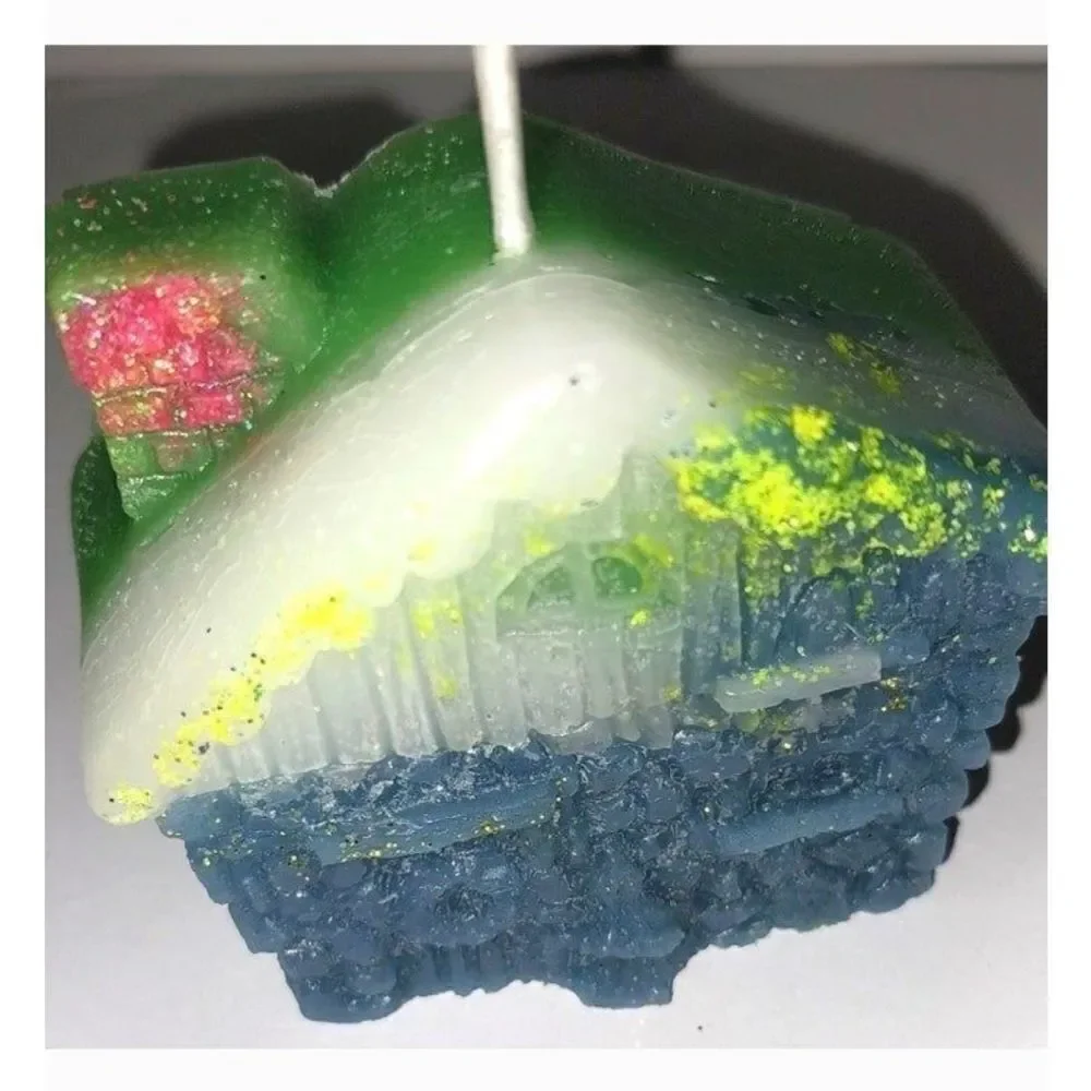 Hand crafted limited edition Gingerbread house candle